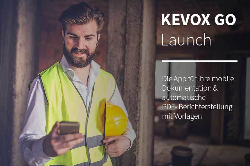 KEVOX-GO-App für digitale Dokumentation-Launch