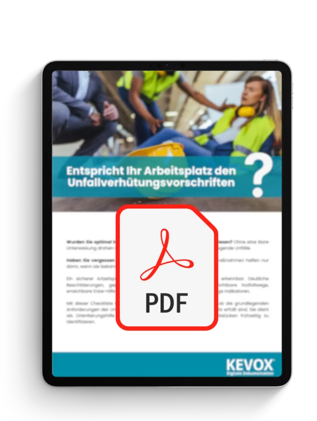 Checkliste Unfallverhütungsvorschriften (UVV)